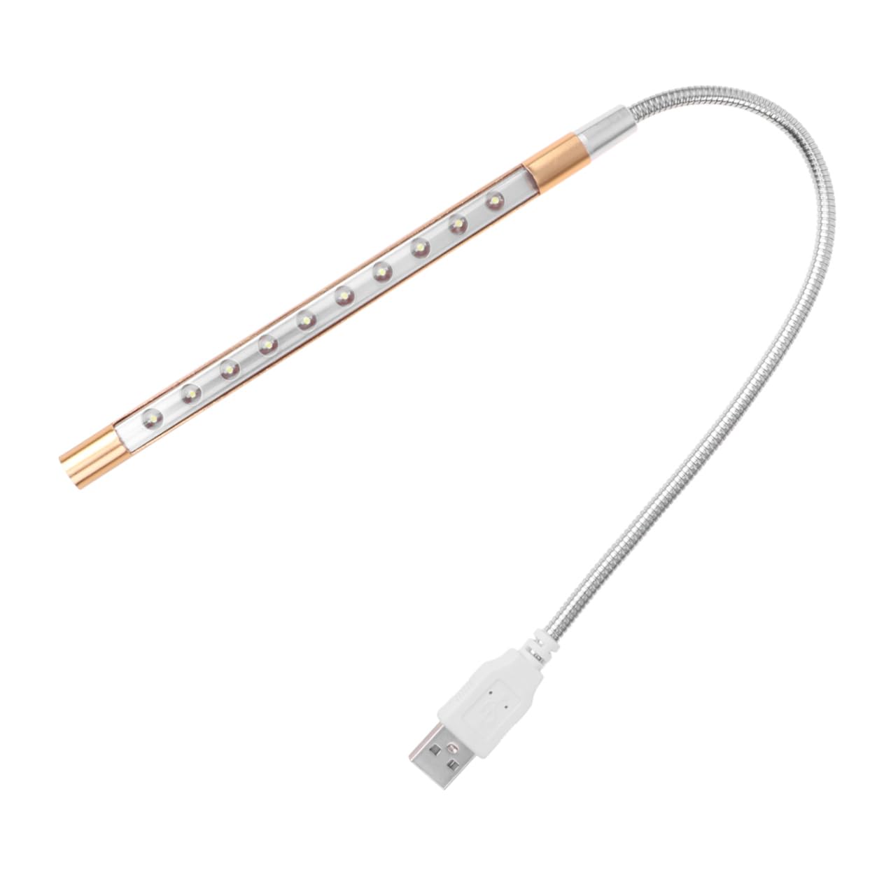 HOLIDYOYO Laptop USB Light Flexible Eye Protection Lamp with Angle Small Table Design for Home Dormitory and Gaming Golden