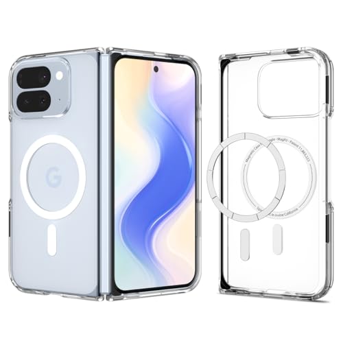 Image of Spigen Ultra Hybrid MagFit for Google Pixel 10 Pro Fold Case, Pixel 10 Pro Fold Back Cover (2025) - TPU+Poly Carbonate｜Clear White