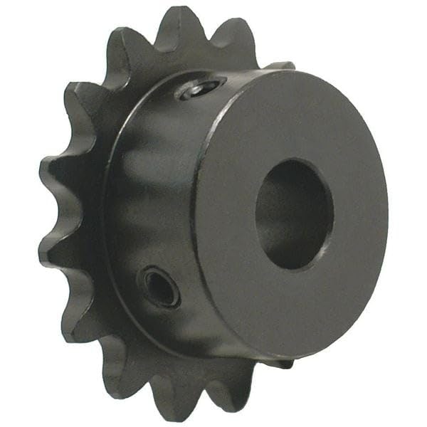Sprocket, Finished Bore with Set Screws (No Keyway), 35 Chain Size, 1/2 Bore Dia., 14# of Teeth, Mfr: 35BS14H X 1/2-A