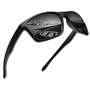 JIM HALO Polarisierte Sonnenbrille für Männer Frauen Wrap Around Sprot Sonnenbrille zum Radfahren Angeln Fahren