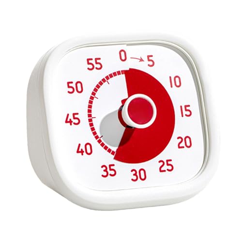 Temporizador visual para niños, reloj de cuenta regresiva de 60 minutos, reloj silencioso, herramienta de gestión del tiempo, ayuda de autodisciplina para profesores, estudiantes, hogar, aula, cocina