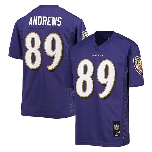 Outerstuff Youth Mark Andrews Purple Baltimore Ravens Replica Player Jersey
