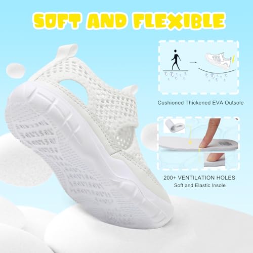 Image of BARERUN Kids Water Shoes Boys Girls Barefoot Aqua Socks for Swim Surf Pool Beach Sport Lightweight Breathable Sandal Athletic Slip-On Sneaker for Toddler Outdoor Indoor
