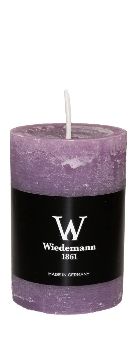INNA-Glas Pillar Candle Aurora, Mauve, 3.5"/9 cm, Ø2.3/5,8 cm, 30h