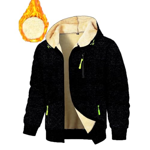 Mens Jacket Zip Up Fleece Thick Jacquard Cardigan Slim-Ft Sport Jackets - image 4