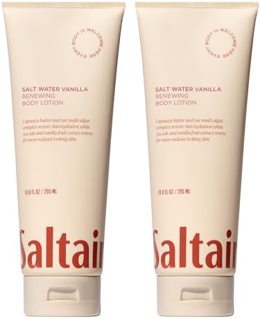 Saltair Body Lotion - 2 Pack Moisturizing Lotion For Dry Skin. Salt Water Vanilla Scented Hydrating Body Cream with Nourishing Moisturizer Formula. Skin Care for Women and Men. 2x 10oz Tubes