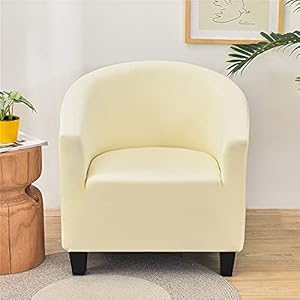 Highdi Stoelhoes, effen, rekbaar, hotel, Chesterfield, 1 stuk, effen, bankovertrek met armleuningen, bescherming voor kuipstoel