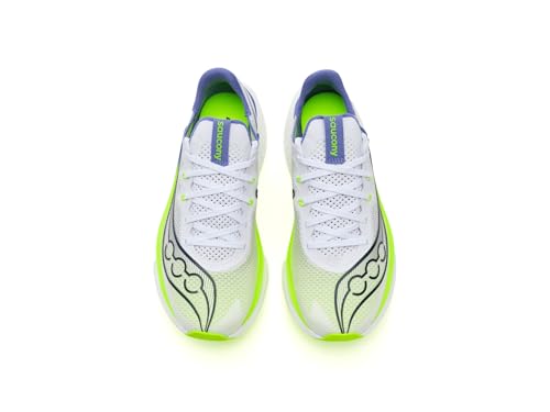 Image of Saucony Women's Endorphin Pro 5 Sneaker, White /Iolite, 5.5