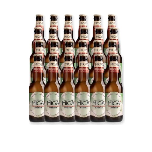 Bière sans alcool Mica - Bouteilles de 33 cl. Bière sans alcool IPA (0,4% vol.), sans gluten, non filtrée et faible en calories. (24, MICA IPA)