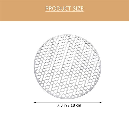 Didiseaon Barbecue Rund Grillnetz Dampfgitter Kochständer Tragbarer Lagerfeuer-Grillständer Für Outdoor-Kochen Am Offenen Feuer Camping – Bild 3