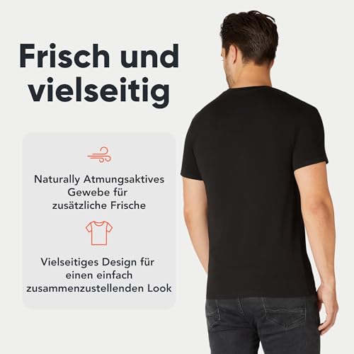 FM London 3/5er-Pack T-Shirts für Herren 100% Baumwolle, Premium-Qualität – Bild 4