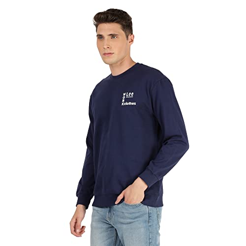 Image of Lee Men's Cotton Round Neck Sweatshirt