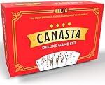 Deluxe Canasta Cards Set with Point Values, The Classic Card Game for Families and Adults on Game Night, Fun Games for 2 Players or More