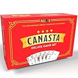 All7s Bundle - Canasta Bicycle Playing Cards Game Set That Includes 2 Deck of Canasta Cards with Point Values, a Revolving Tray Holder, and 50 Sheet Score Pad.