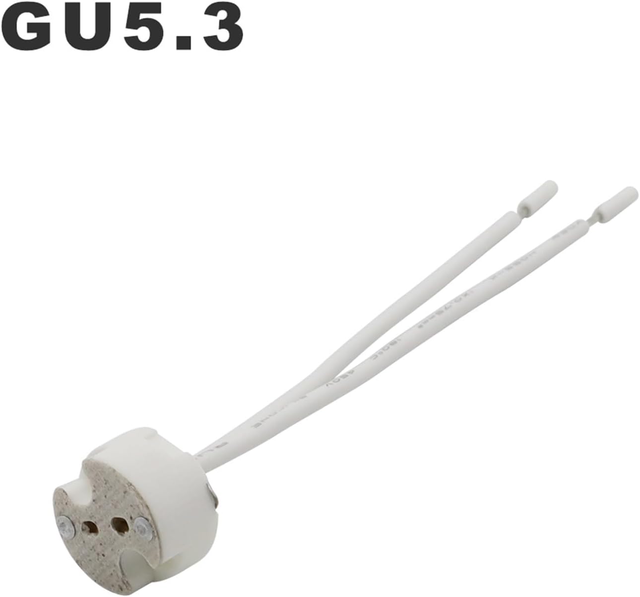 5pcs/lot G5.3 Ceramic Light Holder GU5.3 Lamp Socket MR11 MR16 Lamps Base 10CM 20CM 30CM 50CM for LED Light Cup(20CM Silicone Line)