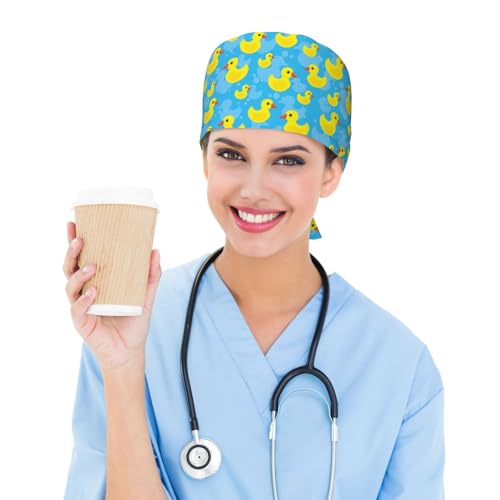 Image of Breathable Working Cap with Adjustable Sweatband Scrub Cap for Men /Women | Breathable Working Cap with Adjustable Sweatband Scrub Cap for Men /Women