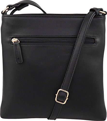 B BRENTANO Vegan Medium Crossbody Handbag Purse2