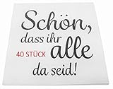 Die Servietten lassen sich vielseitig einsetzen. Sie sind tolle Servietten Hochzeit, Servietten Geburtstag, Servietten Taufe oder Servietten Kommunion. Die Servietten lassen sich aufgrund Ihre Farbe mit nahezu jeder Tischdeko kombinieren und sorgen dafür, dass die Tischdekoration Hochzeit besonders toll aussieht.