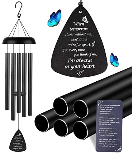 Gedenk-Windspiel für Draußen, Trauergeschenk, Gedenkgeschenk für Verlust von Mutter, Vater, Windspiel für Kondolenz-Erinnerung, Gartendekoration Cover