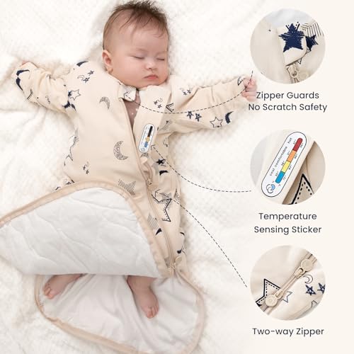 Image of Unisex Sleeping Bag for Babies and Toddlers 3.5 Tog Sleep Sack, Baby Sleep Sack, One piece with sleeves, Gifts for Baby