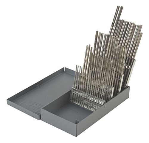 60 Pcs. No.1 to 60 HSS Straight Flute Reamer Set w/Metal Index for Turret Lathes, Screw Machines, Drill Presses