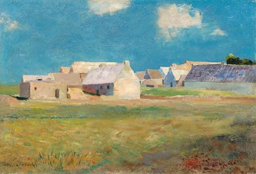 Village breton par Odilon Redon posters décoration murale chambre tableau rétro vintage 60x90