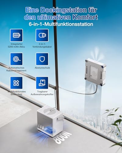 ECOVACS WINBOT W2S Omni Fensterputzroboter mit Multifunktionsstation – Ansicht 5