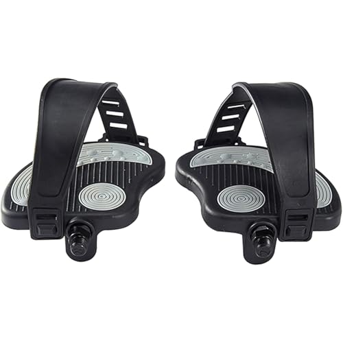 Lansls Heimtrainer Pedale Mit Einstellbaren Riemen - 9/16 Gewinde, Heavy Duty Rutschhemmende Oberfläche Heimtrainer Pedale Ersatz, 1 Paar Für Indoor-Heimtrainer, Spin-Bike Lansls Heimtrainer Pedale Mit Einstellbaren Riemen - 9/16 Gewinde, Heavy Duty Rutschhemmende Oberfläche Heimtrainer Pedale Ersatz, 1 Paar Für Indoor-Heimtrainer, Spin-Bike