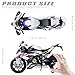 Risopen 1:9 Motorcycle Model for BMW S1000RR Metal Die-cast Motorcycle Model No Assembly Required Mini Finished Moto Gift for Adult（White）