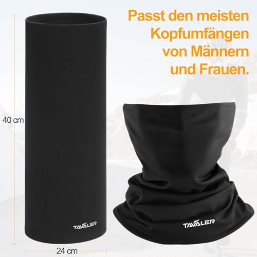 Tavaler Schlauchschal Herren/Damen Winter, Multifunktionstuch Winddicht Halswärmer, Elastisch und Atmungsaktiv Halstuch Herren, Loop Schal für Fahrrad, Motorrad, Skifahren