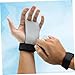 BESPORTBLE 3pairs Cow Leather Palm Protector Training Gloves Lifting Grip Gymnastics Gloves Grip Palm Protector s Grey