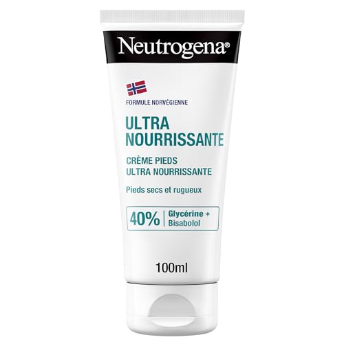 Neutrogena – Crème Pieds Ultra Nourrissante Formule Norvégienne (tube de 100 ml) – Crème hydratante 24 h pour pieds secs et abîmés – Avec glycérine...