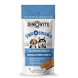 Dinovite YakoSnaks Himalayan Yak Cheese Himalayan Dog Chews, Long Lasting Yak Chews for Dogs, Low Odor Himalayan Dog Chews, Natural Yak Cheese Treats for Medium/Large Dogs, 2 Count