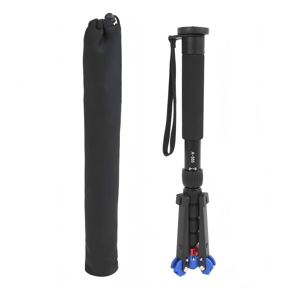 VBESTLIFE Monopode pour Appareil Photo Professionnel Télescopique en Alliage d'Aluminium 6 Sections Hauteur Réglable avec Base M2 pour Photographie de Voyage et Extérieur N
