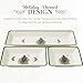 Spode Christmas Tree 3-Piece Dessert Trays, Serveware - Holiday Dinnerware & Decorative Tray, Holiday Winter Serving for All Parties & Occasions - for Snacks, Appetizers, Cookies