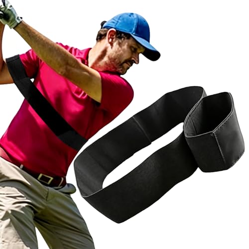 Golf Slider Swing Training Aid Swing Correcting Arm Band with Strong Restraining Power Arm Connection Posture Corrector Improve Swing Stability & Golf Posture Unisex Golf Practice Training Equipment