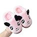 TWW Eltern-Kind-Kinder-Baumwollpantoffeln für Jungen und Mädchen nach Hause pelzige Schuhe Indoor-Kinder warme Schuhe Winter rutschfeste Baumwollschuhe Baby,Rosa,44 45