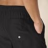 Amazon Essentials Men's Swimming Trunks with Mesh Lining, Pockets, Drawstring Closure, Black, S #3