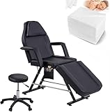 LSBIKE Verstellbares Schönheitsbett/Stuhl 3 Klappbetten Professionelle Tattoo...