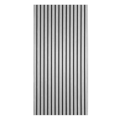 Decoranddecor Acoustic Slat Wood Wall Panel and Ceiling Panelling Decorative 3D MDF 120 x 60 - Smoked Oak - 2 Pack