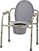 NOVA Folding Commode, Over Toilet and Bedside Commode, Comes with Splash Guard/Bucket/Lid