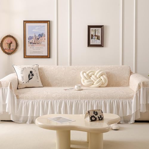 Couvercle de canapé de forme L anti-rayures et lavable 180*340cm - 3