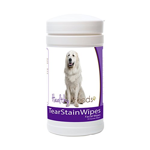 Image of Healthy Breeds Great Pyrenees Tear Stain Wipes 70 Count