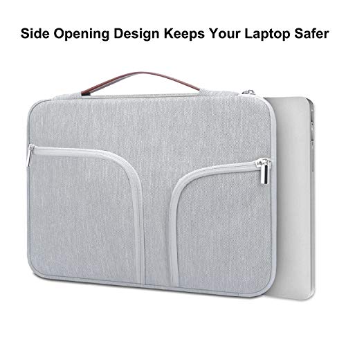 HESTECH Chromebook Case, Front Pockets Handle Compatible with 12.9 iPad Pro/13.3 Inch Laptop/Notebook Computer Ultrabook Chromebook for MacBook Air Acer HP Dell Asus Samsung Sony Toshiba