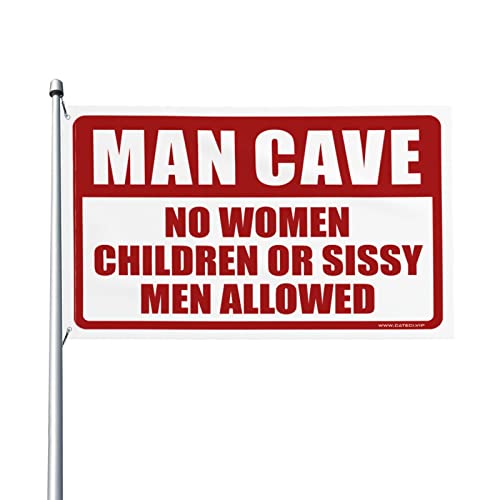 Drapeau Man Cave Rules : habillez un grand mur vide ou un jardin terne