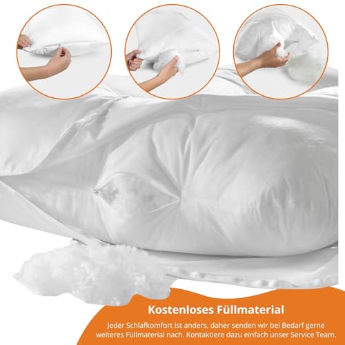 sleepling Schwangerschaftskissen, Seitenschläferkissen, Stillkissen mit Bezug aus 100% Baumwolle...