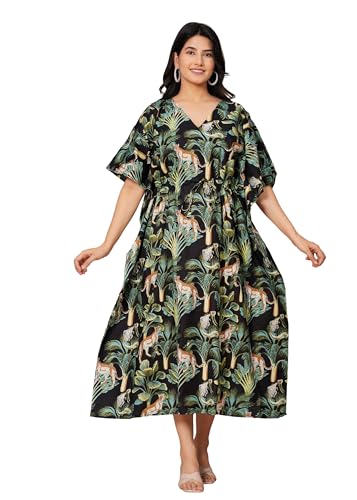 Caftan imprimé évadez-vous avec cette robe longue d'été bohème