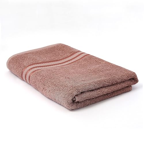Image of Layers 100% Cotton Gym Towel | 380 GSM Quick Dry & Super Absorbent | Soft, Fade Resistant & Long Lasting | Gym, Yoga, Sports, Travel & Pool | 1 Piece for Men & Women | 50 x 100 cm - Brown