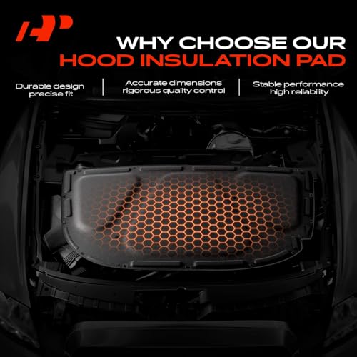 A-Premium Hood Insulation Pad Compatible with BMW 525i 2004-2009, 525xi 2006-2007, 528i/535i 2008-2009, 528xi/535xi 2008, 530i 2004-2009, 530xi 2006-2007, 535i xDrive 2009, 545i 2004-2006, 550i by A-Premium - Image 7