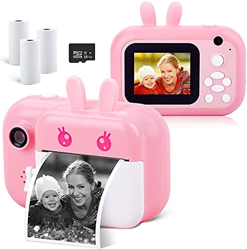Sany Camera Printer, Mini Camera for Kids, Instant Photo Printer Camera, 24MP Digital Camera Toddler Camera with Print Peper, 2.4 in HD 1080P Video Camera Selfie Camera Toy Camera Kids Camcorder